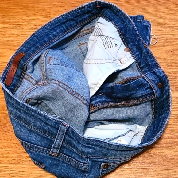 JOE'S ICON SKINNY DARK WASH STRECH DISTROYED DENIM, I SHIP FAST 32x29 - Picture 5 of 8